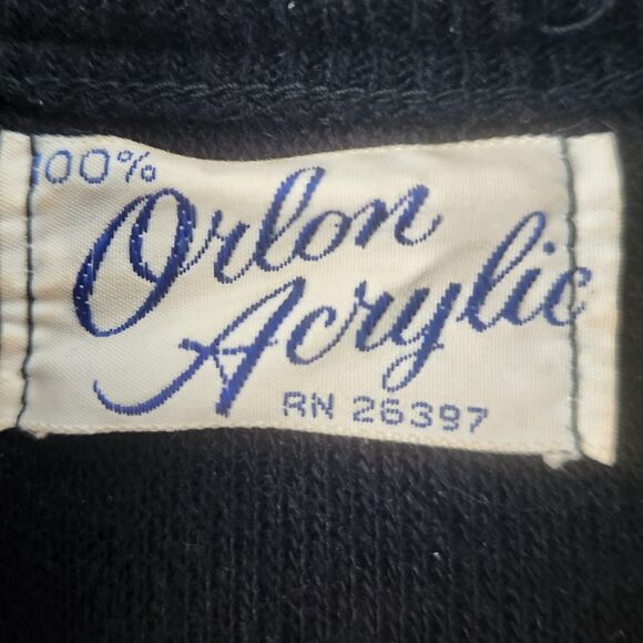 Vintage Fox Fur Collar Cardigan Orlon Acrylic - Picture 6 of 7